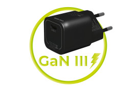 GaN III super nabíječka 35W s USB‑C – černá