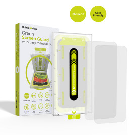 Screen Guard with easy applicator Case Friendly, 2 pack iPhone 16 Series