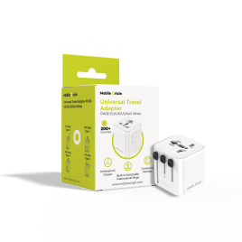 Universal Travel Adapter PW30 EU/UK/US/AUS, White