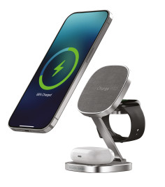 TravelCharge PRO cestovní nabíječka – stříbrná
