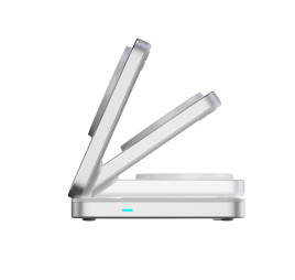 3in1 Qi2 25W Foldable Charging Stand PW35 Silver MagSafe Compatible