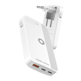 Slim Charger Dual USB-C, Single USB-A white