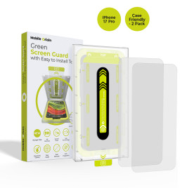 Screen Guard with easy applicator Case Friendly, 2 pack iPhone 17 Series