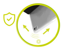 Easy Tablet pouzdro, Černá/Transparentní pro iPad