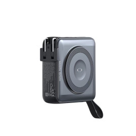 PowerBank 10000mAh / Travel Charger, Lightning/USB-C Cable, Černá - kompatibilní s MagSafe AW / iPhone