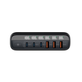 GaN 140W Travel Charger Hub PW12 EU/UK/US, 3x USB-C + 3x USB-A