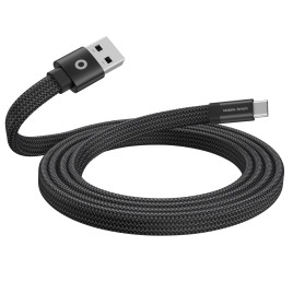 Magnetický kabel 1 m USB‑A na USB‑C – černý, plochý, originál
