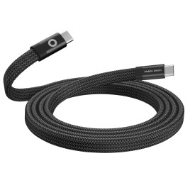 Magnetický kabel 1 m USB‑C na USB‑C – černý, plochý, originál