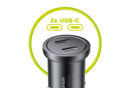 Metal Car Charger 30W CA13 - 2x USB-C