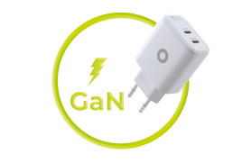 GaN nabíječka 65W TÜV MO19 – duální USB‑C