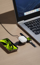 3in1 Qi2 25W Foldable Magnetic Pad PW34, Black