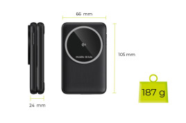 3in1 Foldable Qi2 Charger PW8 - black
