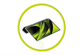 Easy Tablet pouzdro, Černá/Transparentní pro Samsung Galaxy Tab