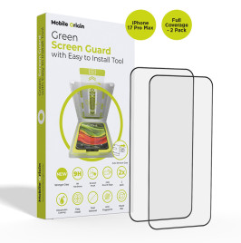 Screen Guard with easy applicator Full Coverage, 2 pack iPhone 17 Series