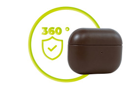 Kožené pouzdro pro AirPods Pro 2 – hnědé