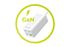 GaN 100W Compact MultiHub Charger PW18 with 3x USB-C + USB-A