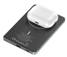 Bezdrátová PowerBanka 3v1 Metal Slim 5000mAh PB4