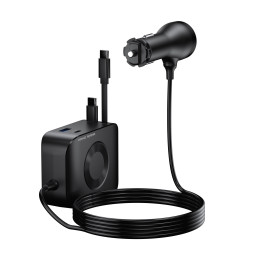 75W 5in1 Car Charger CA23 - 2x USB-C + USB-A Port, 2x USB-C Cable