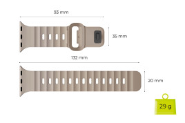 Magnetic Strap III for Apple Watch 44 / 45 / 46 / 49 mm - Light beige
