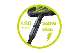 Otočný adaptér 240W USB-C CB5
