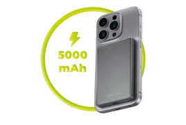 Bezdrátová PowerBanka 3v1 Metal Slim 5000mAh PB4