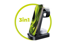 Wireless Charger 3in1 PW14 iPhone Compatible