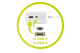 PowerBank PB15, 20000mAh 35W PD, USB-C, Lightning Cable, MagSafe Compatible