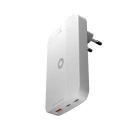 Slim Charger Dual USB-C, Single USB-A white