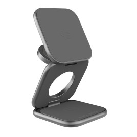 UltraSlim Foldable Charger PW36, 3in1 Qi2 25W, Space Grey