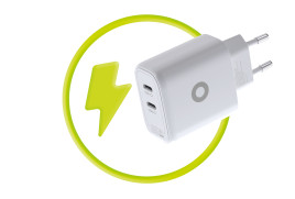 GaN nabíječka 65W TÜV MO19 – duální USB‑C