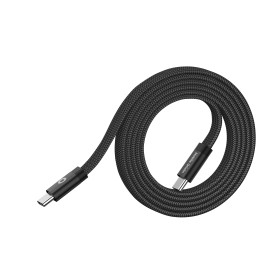 Magnetický kabel 1 m USB‑C na USB‑C – černý, plochý, originál