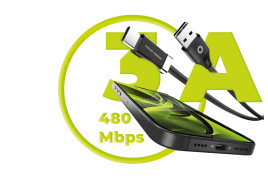 27W Magnetic StayCable USB-C to USB-A 1.5m CB6