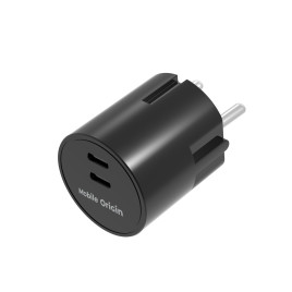 30W Charger Plug PW33 - 2x USB-C, Black