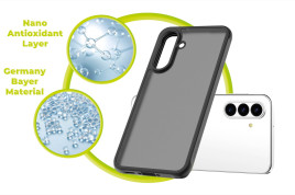 Easy Hybrid Case, Matte Black for Samsung Galaxy A36/A56