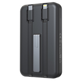 10000mAh Wireless Magnetic PowerBank PB11, USB-C and Lightning Cable