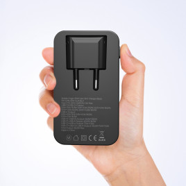 Slim Charger Dual USB-C, Single USB-A white