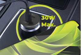 30W Super Car Charger CA20 - 2x USB-C