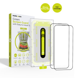 Screen Guard with easy applicator Full Coverage, 2 pack iPhone 16 Series