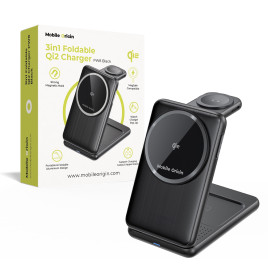 3in1 Foldable Qi2 Charger PW8 - black