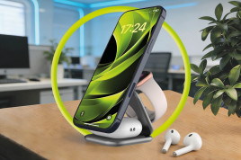 UltraSlim Foldable Charger PW36, 3in1 Qi2 25W, Space Grey