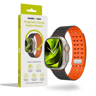 Magnetic Strap Black/Orange 44/45/46/49mm
