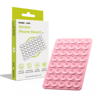 Sticker Phone Mount O1 - Pink