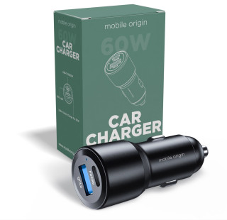 Car Charger 60W USB-C and USB-A