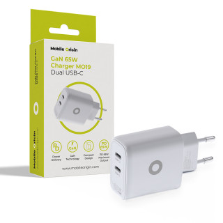 Mobile Origin GaN 65W Charger MO19 - Dual USB-C