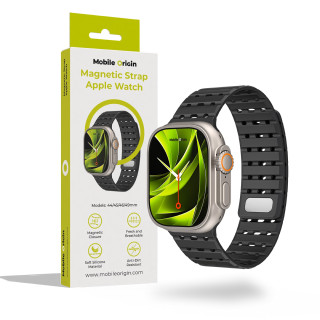 Magnetic Strap Black 44/45/46/49mm