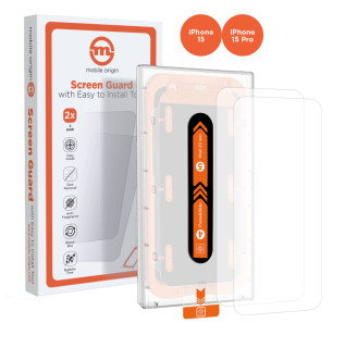 Screen Guard Series with easy applicator 2 pack iPhone Series