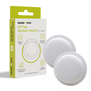 AirTag Sticker Mount A2 - 2 pack White