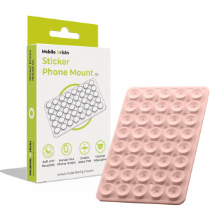 Sticker Phone Mount O1 - Light Pink