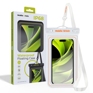 Waterproof Floating Case 6,8" White / Orange