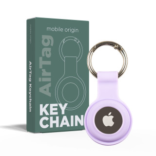 Mobile Origin AirTag Keychain Purple